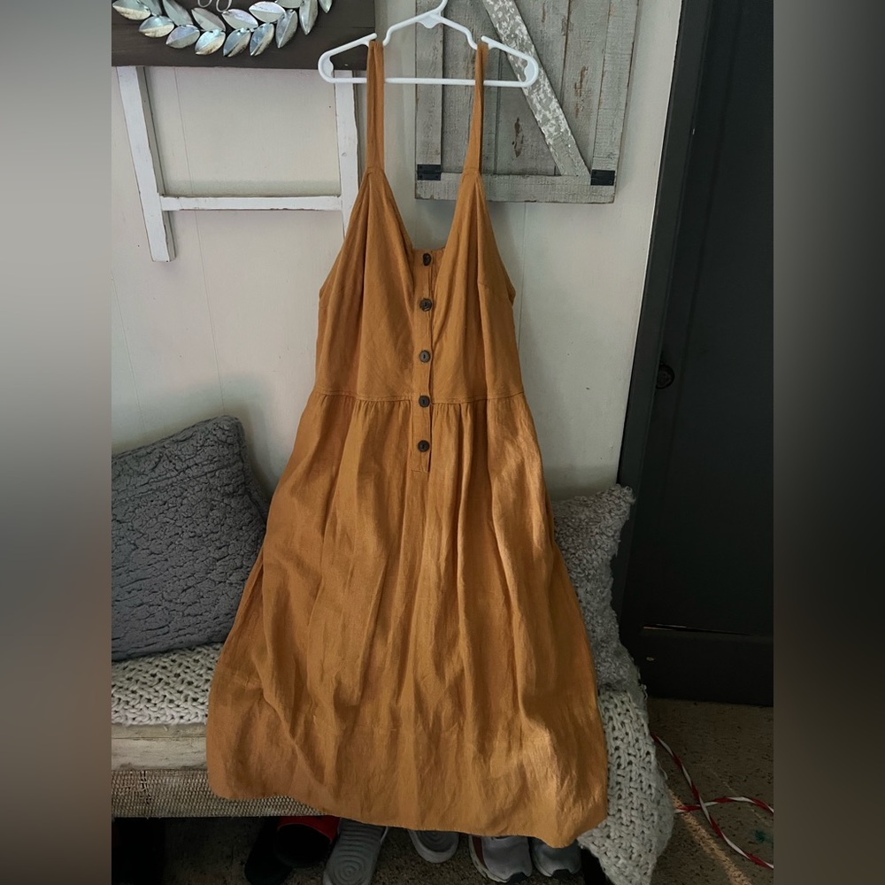 Sunflower yellow cute size xl dress from universal thread